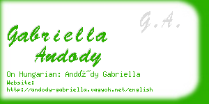 gabriella andody business card